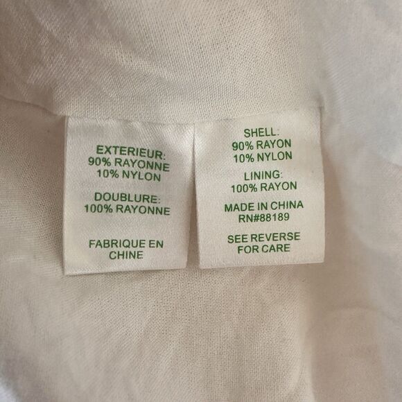 Lilly Pulitzer White Adira Dress Tassel Hem Balloon Sleeve Dress Medium - Picture 10 of 10